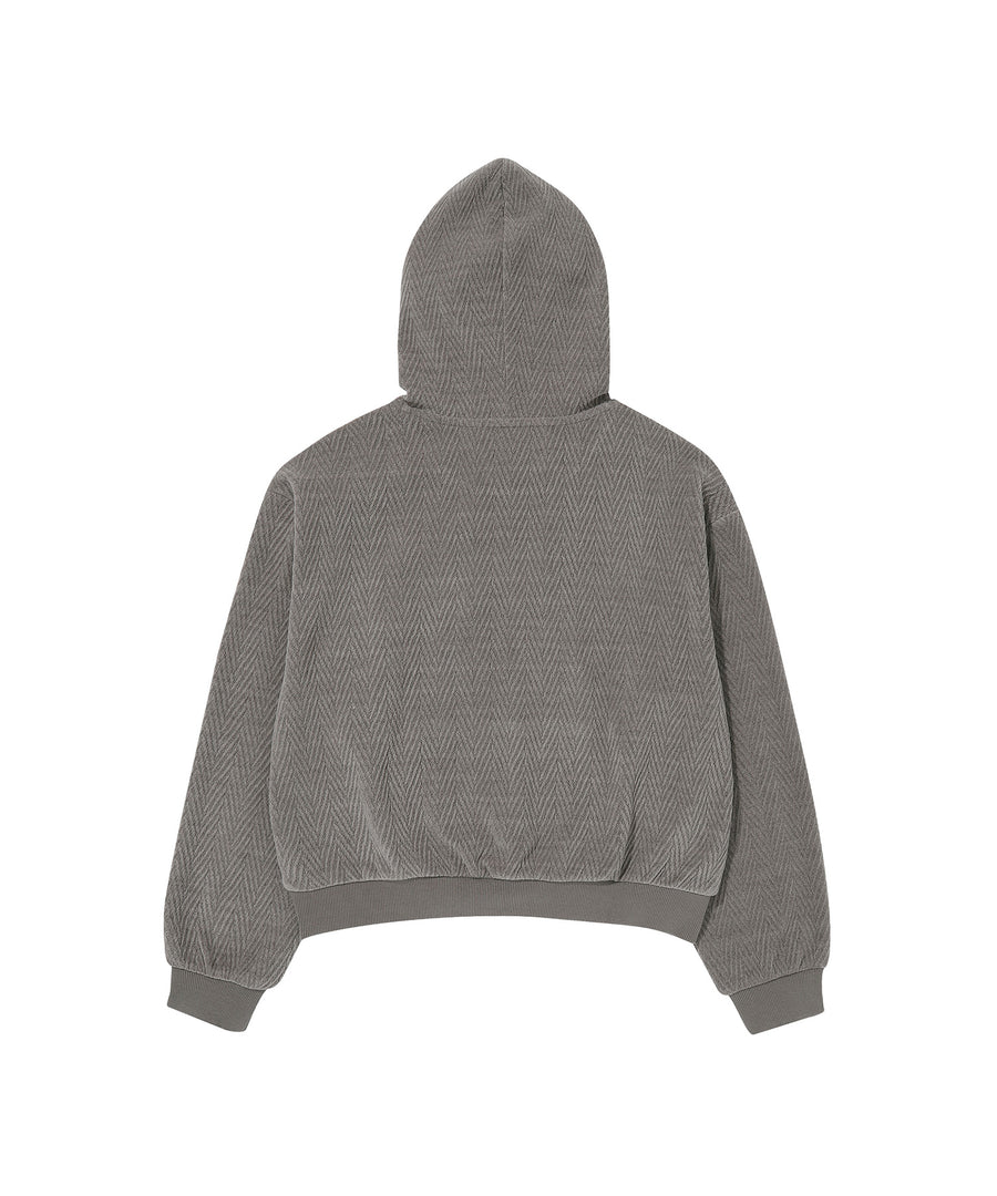 W Herringbone Jacquard Hoodie