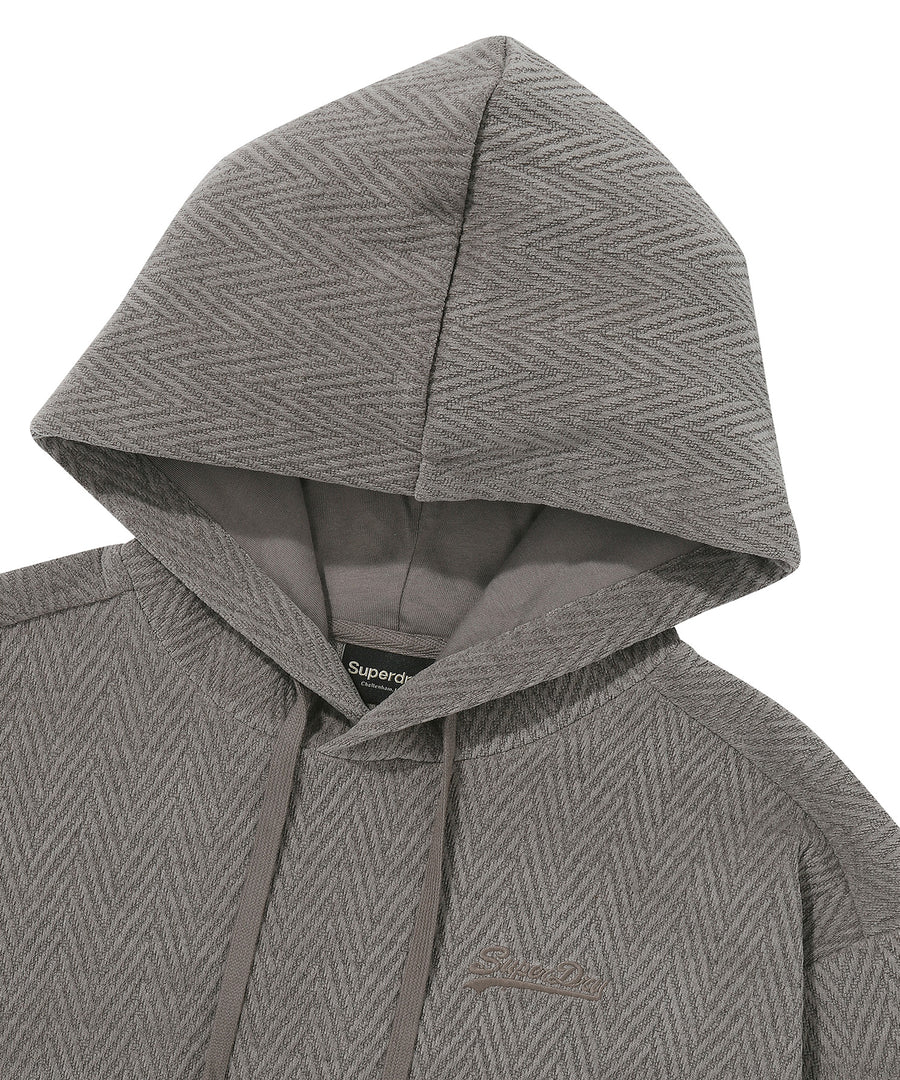 W Herringbone Jacquard Hoodie