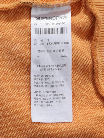 W Vintage Washed Crop Sweatshi