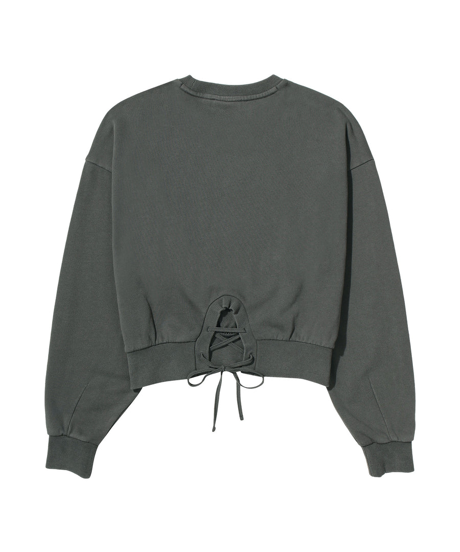 W Vintage String Sweatshirt