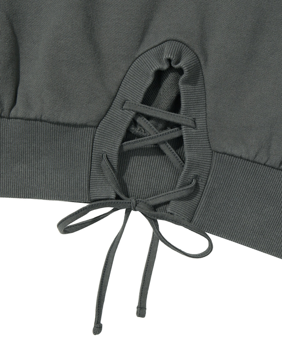 W Vintage String Sweatshirt