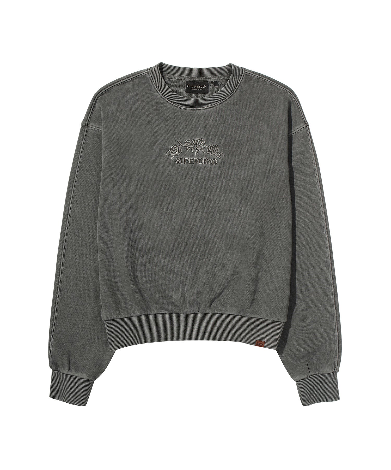 W Flower Embroidered Sweatshirt