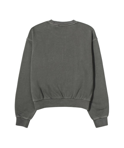 W Flower Embroidered Sweatshirt