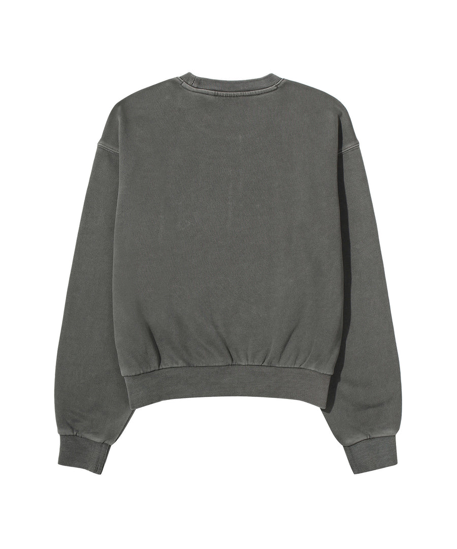 W Flower Embroidered Sweatshirt