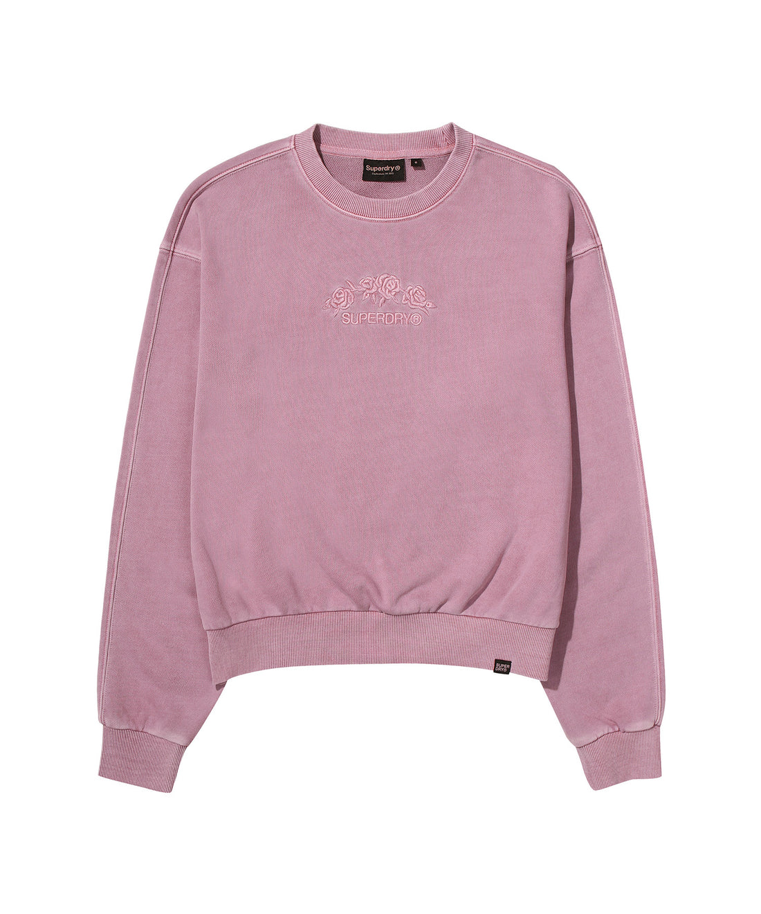 W Flower Embroidered Sweatshirt
