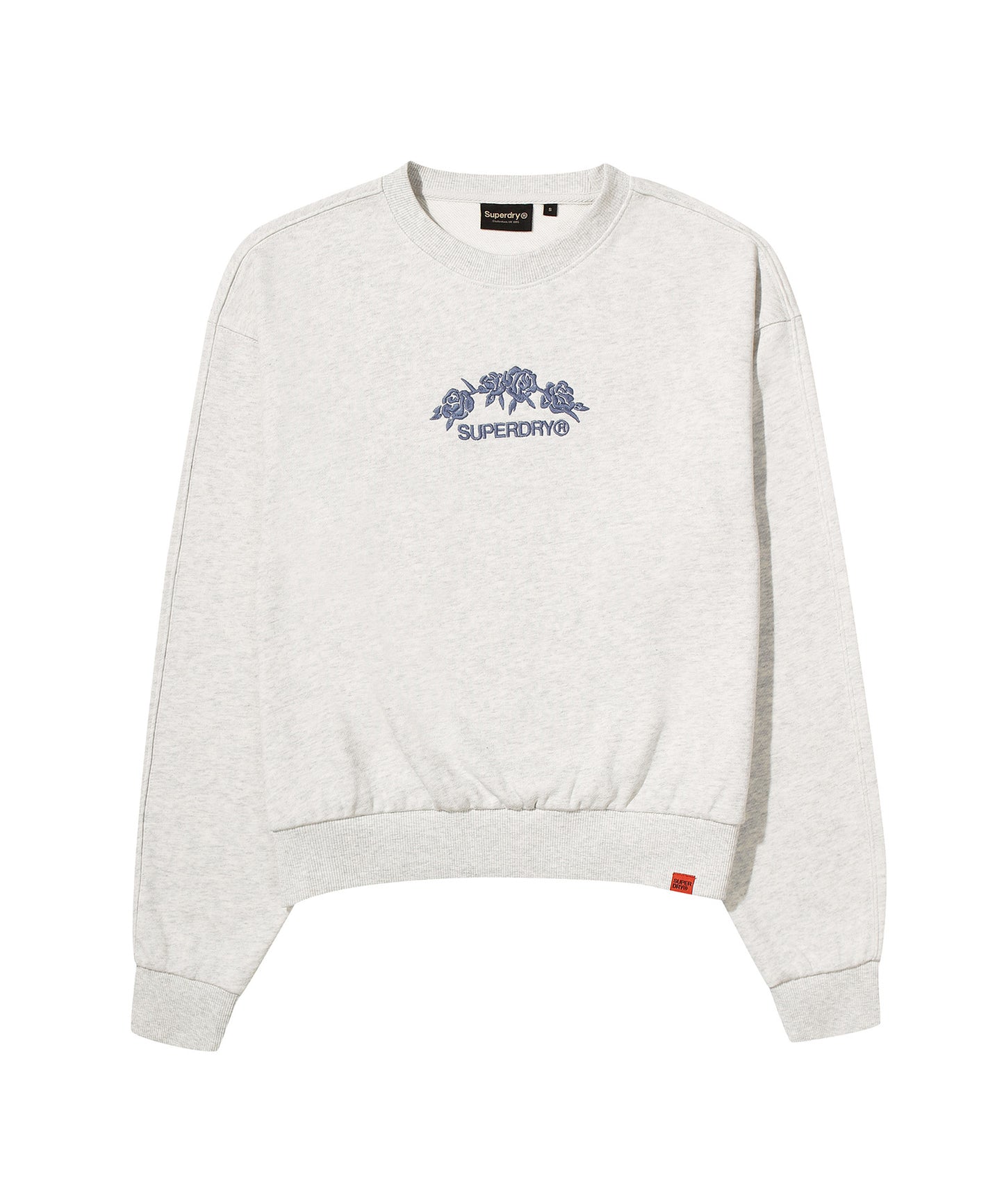 W Flower Embroidered Sweatshirt