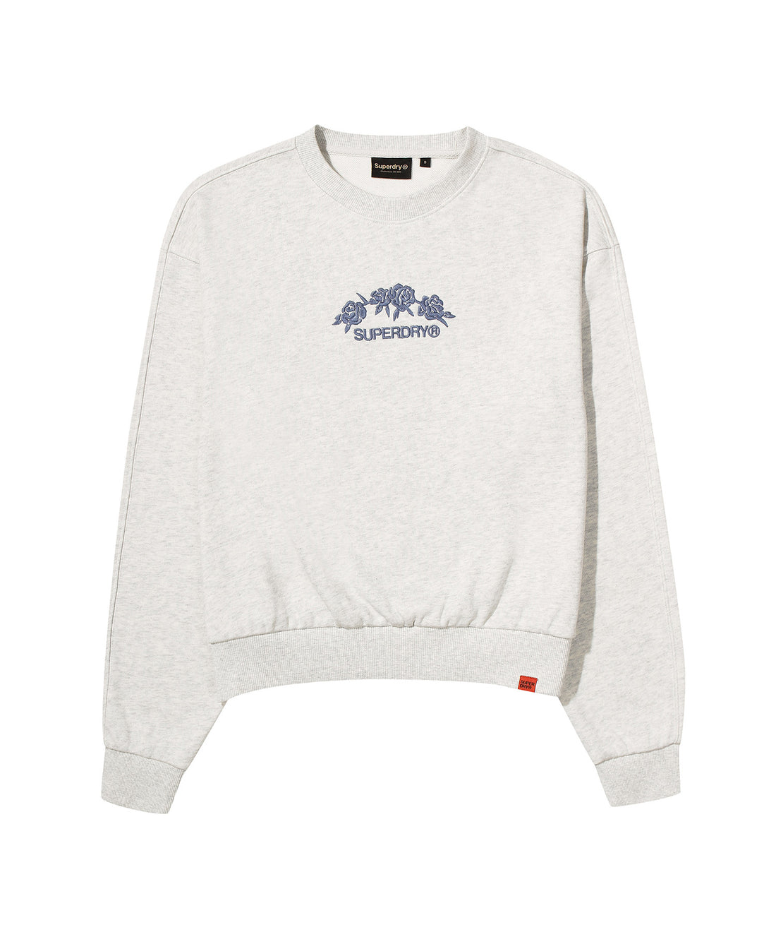 W Flower Embroidered Sweatshirt