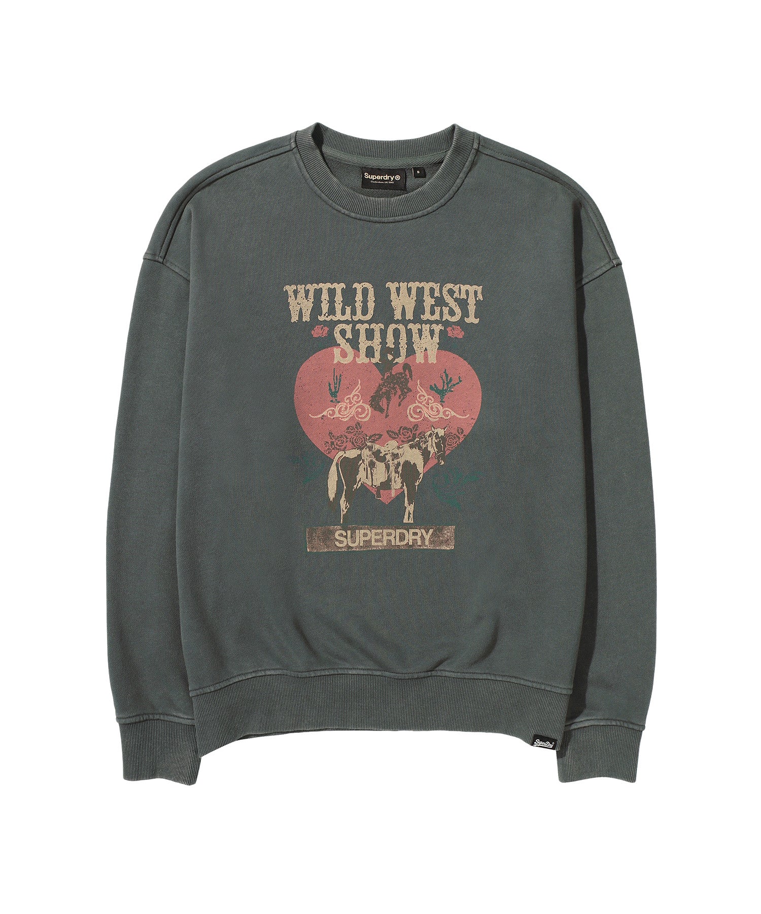 W Vintage Heart Graphic Sweatshirt
