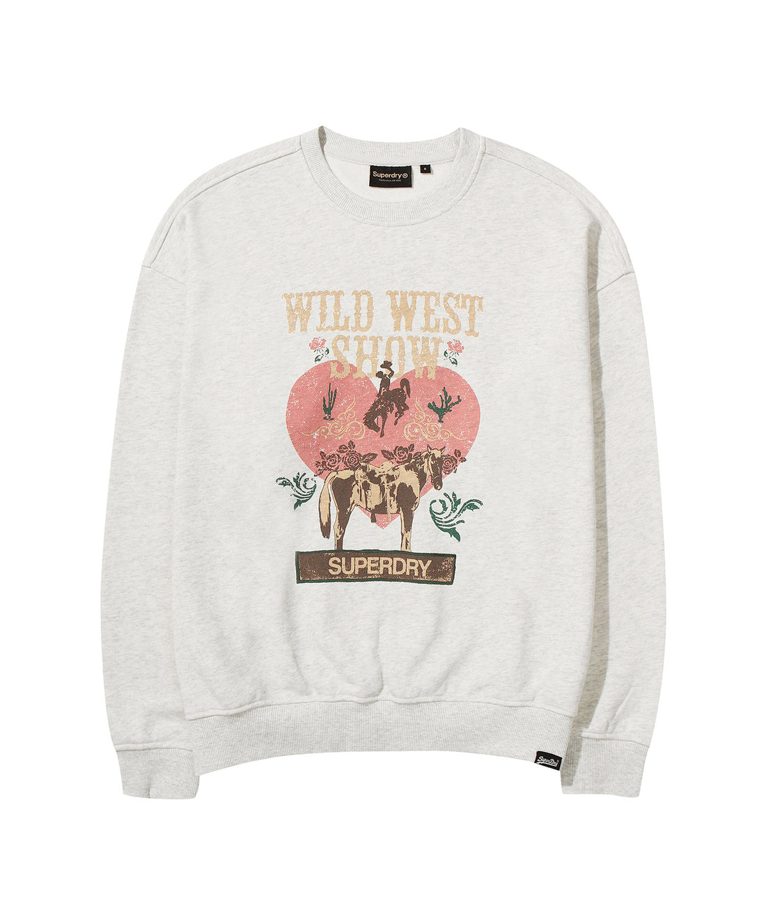 W Vintage Heart Graphic Sweatshirt