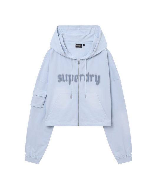 W Faded Zip-Up Hoodie