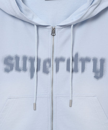 W Faded Zip-Up Hoodie