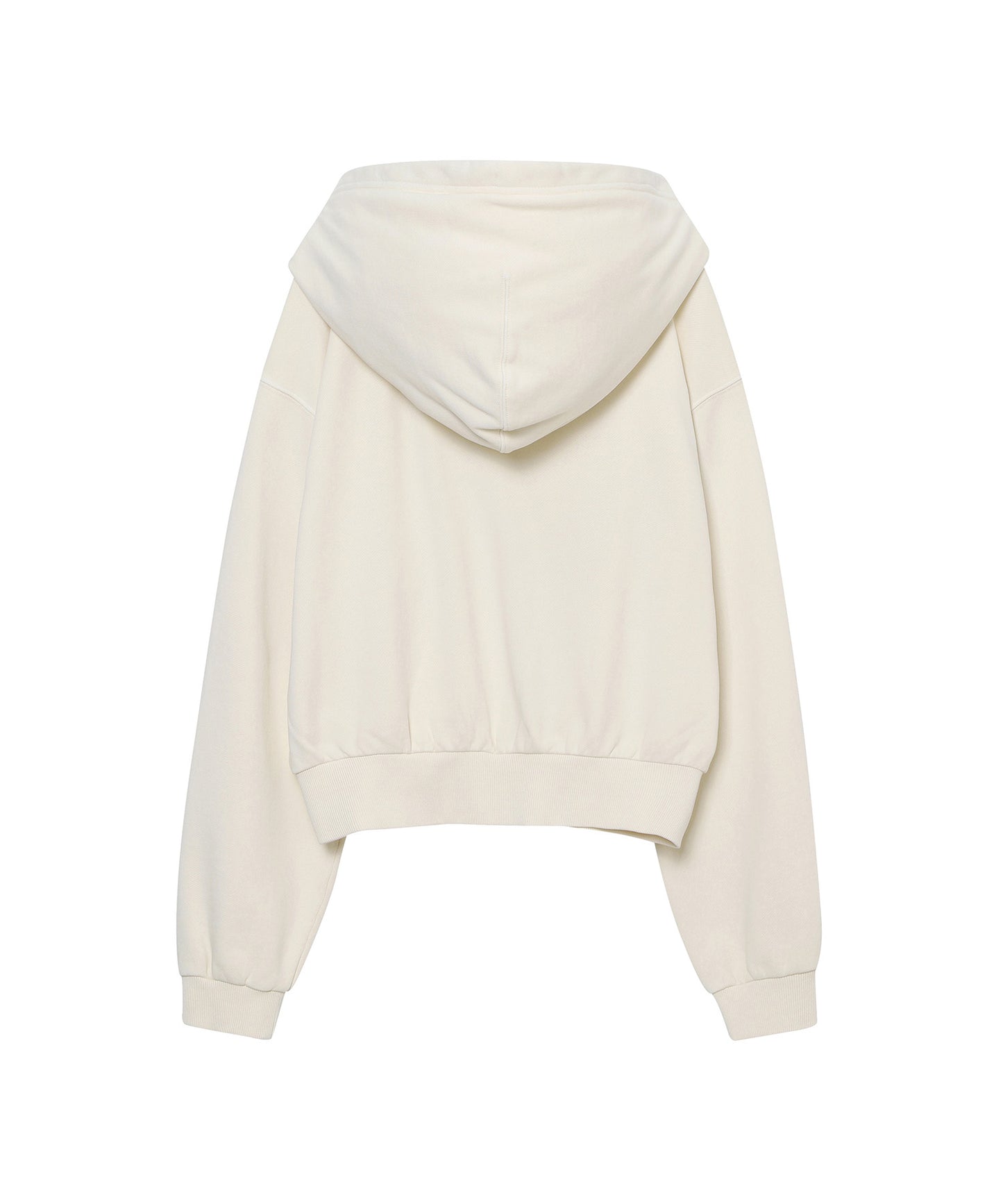W Vintage Applique Zip Up Hoodie