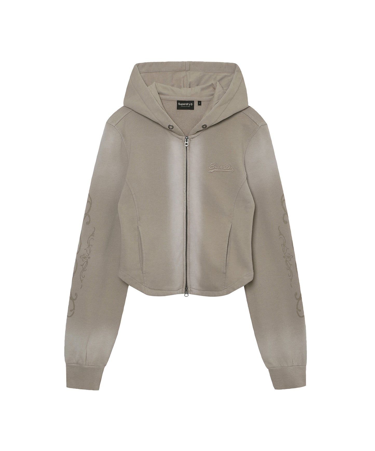 W Vintage Panel Zip-Up Hoodie
