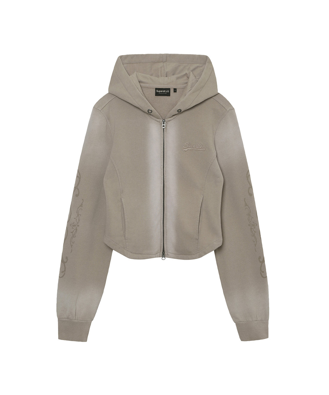 W Vintage Panel Zip-Up Hoodie