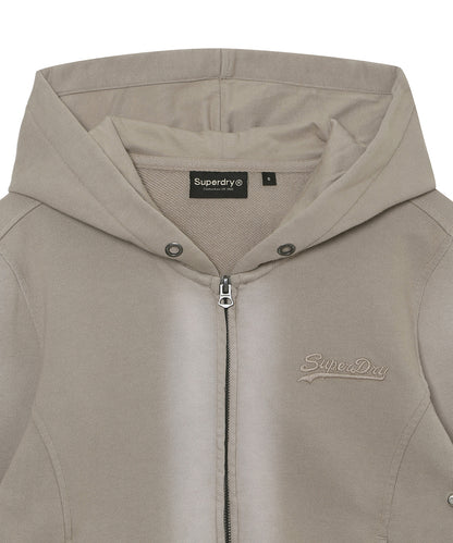W Vintage Panel Zip-Up Hoodie