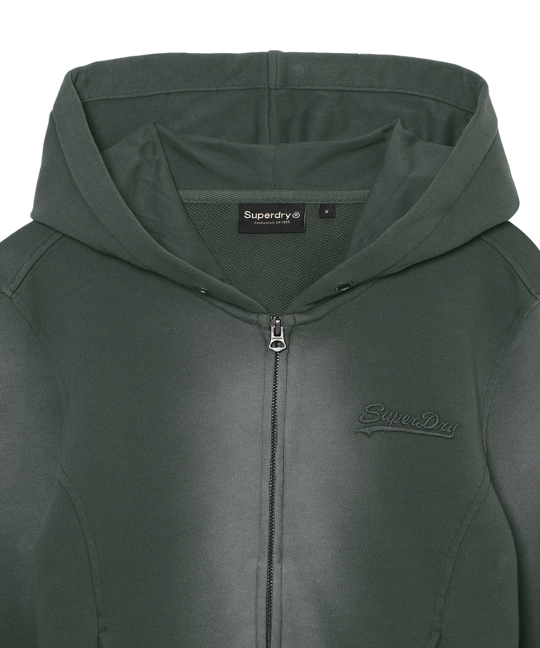 W Vintage Panel Zip-Up Hoodie