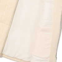 W Knit Padding Vest - Ivory