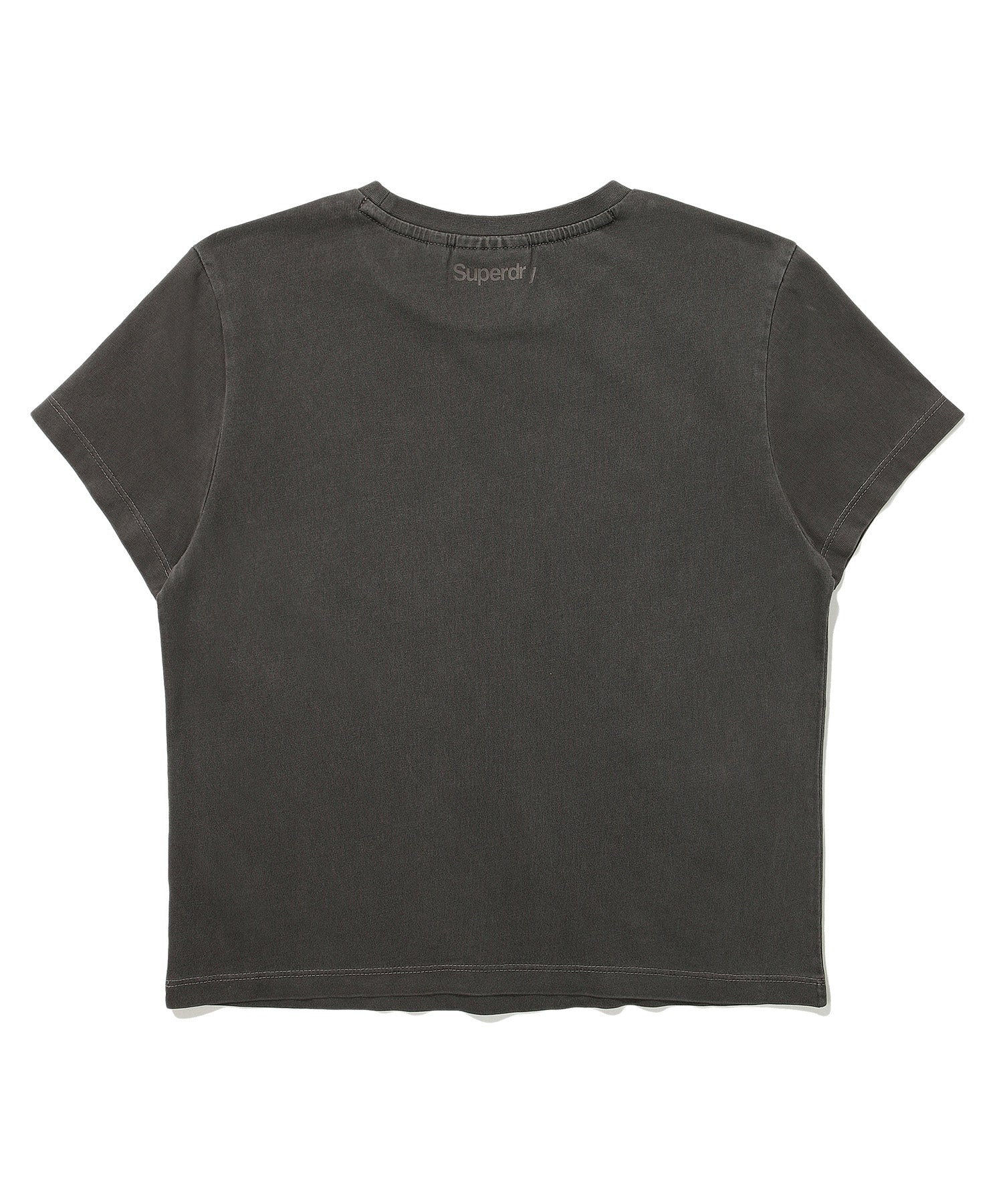 W Crop Fit Vintage Half T-Shirt