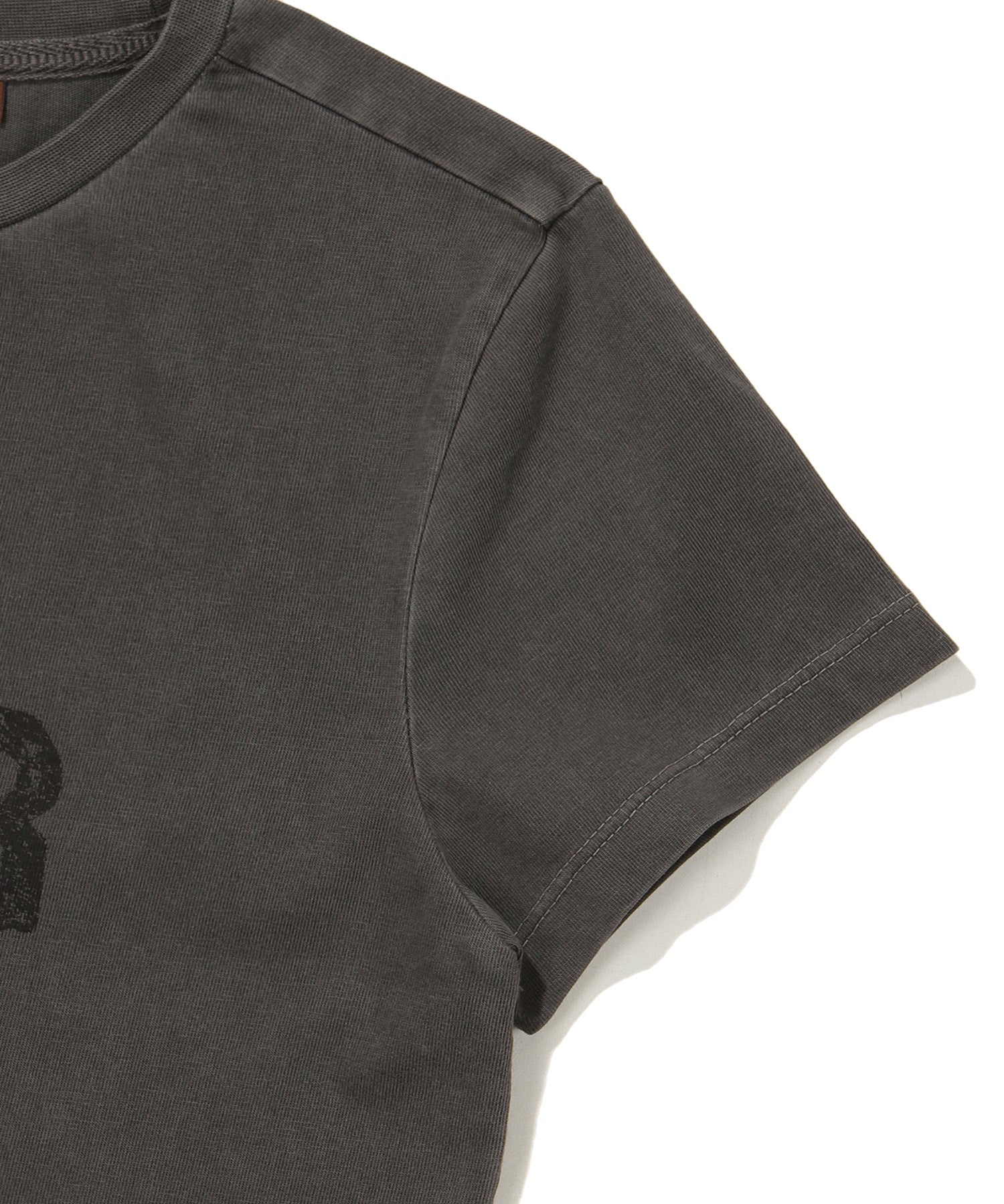 W Crop Fit Vintage Half T-Shirt