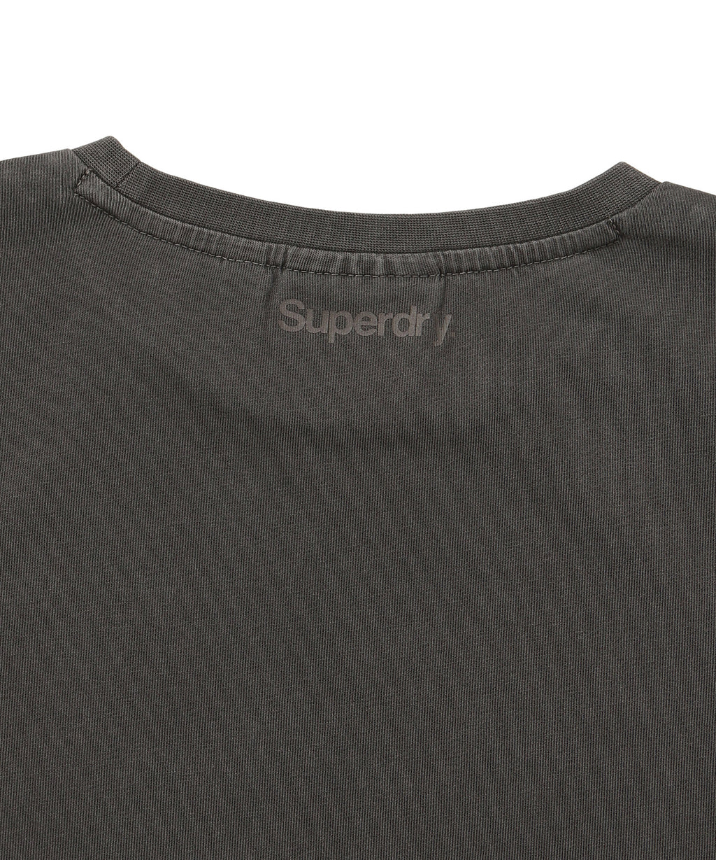 W Crop Fit Vintage Half T-Shirt