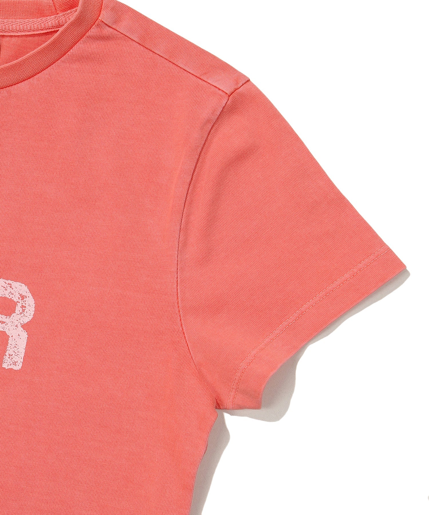 W Crop Fit Vintage Half T-Shirt