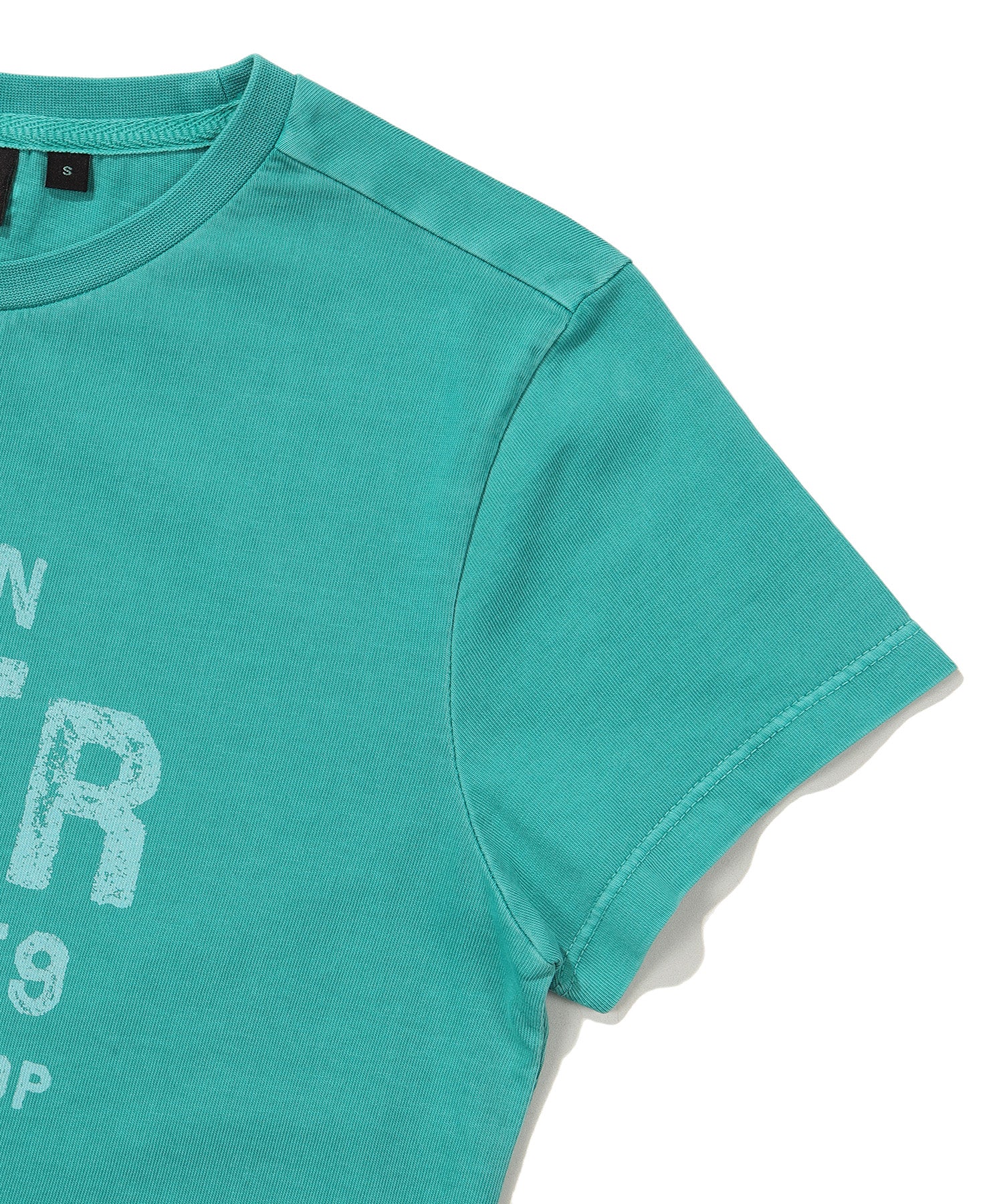 W Crop Fit Vintage Half T-Shirt