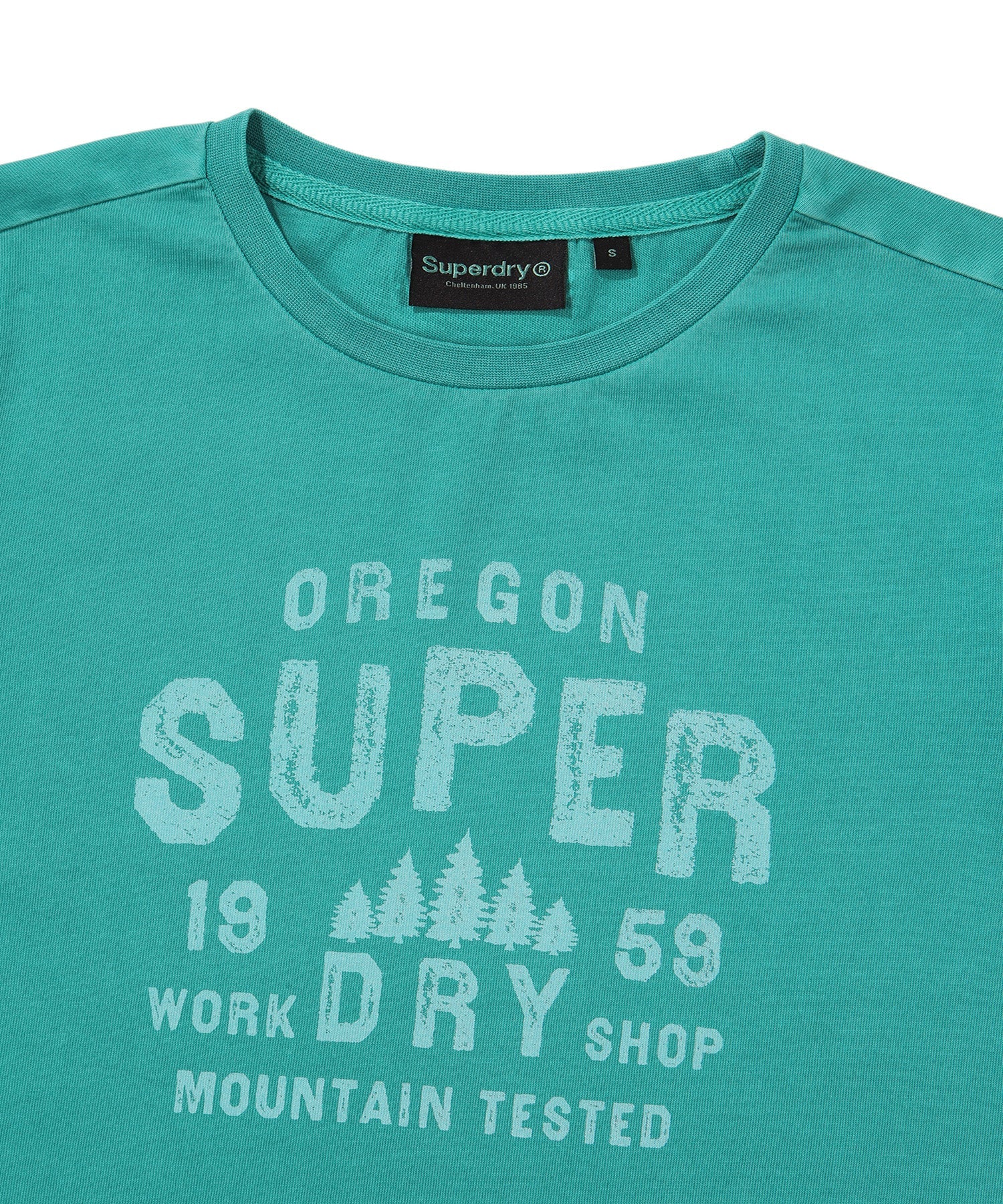 W Crop Fit Vintage Half T-Shirt