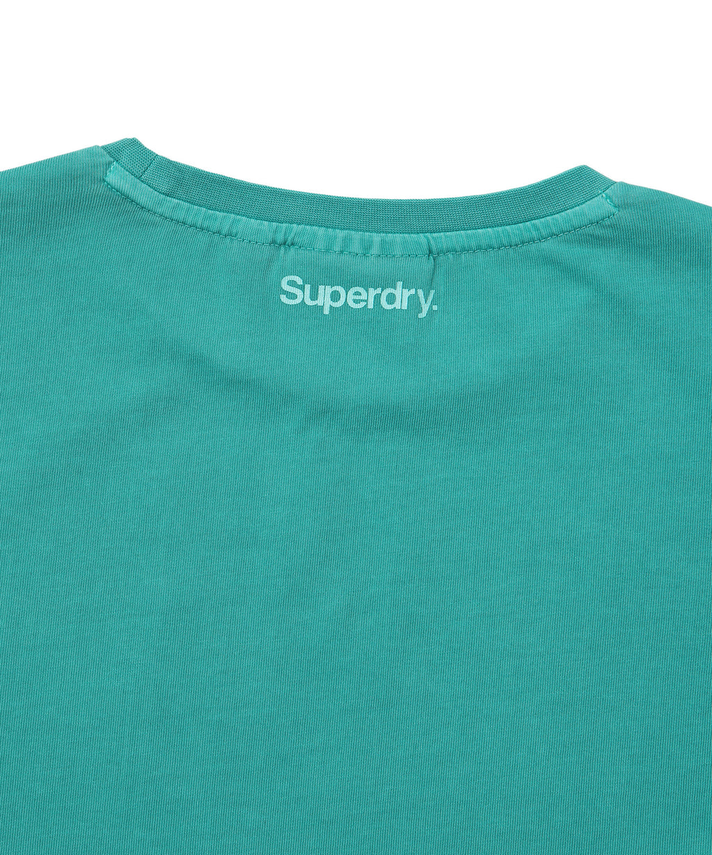 W Crop Fit Vintage Half T-Shirt