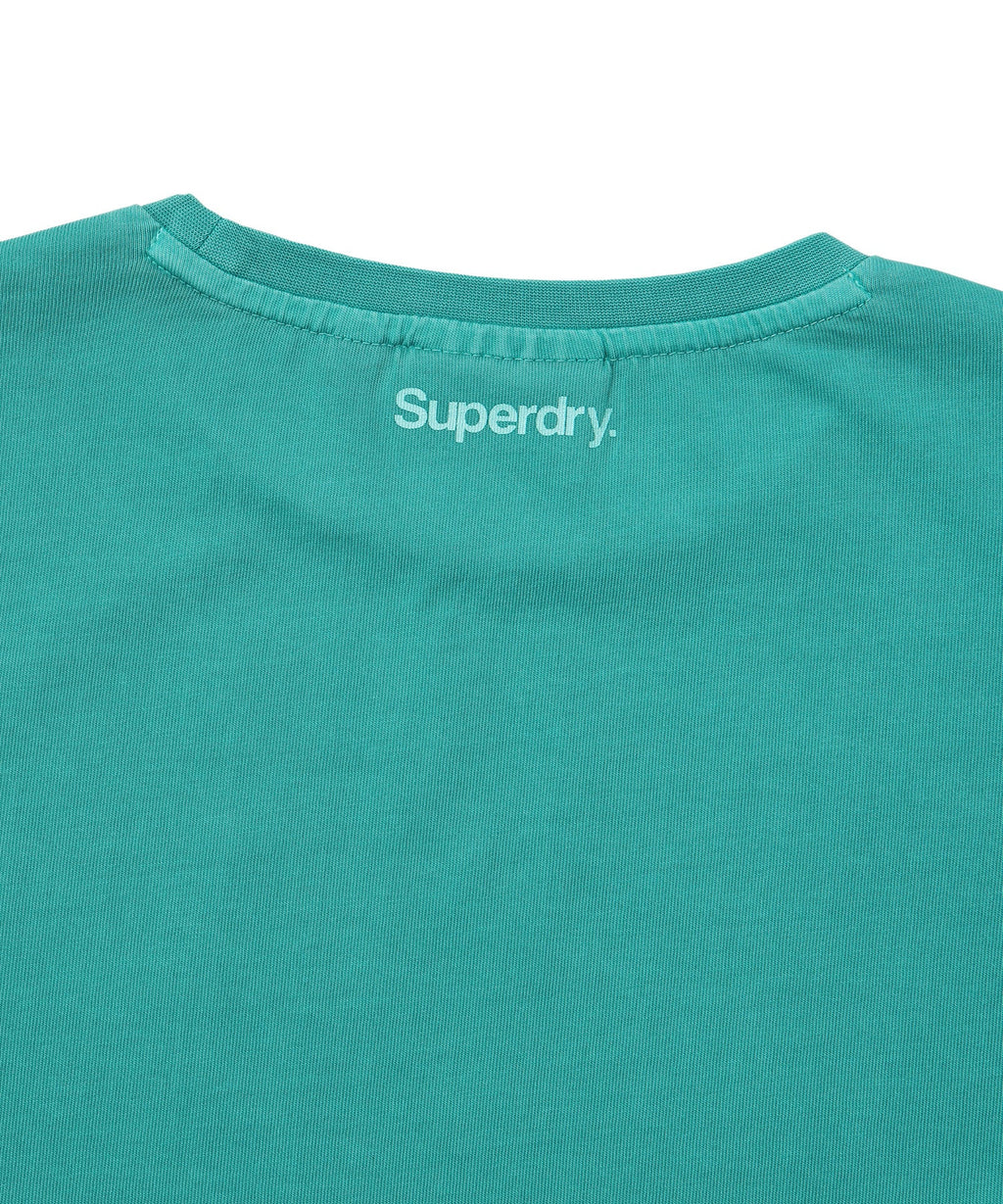 W Crop Fit Vintage Half T-Shirt