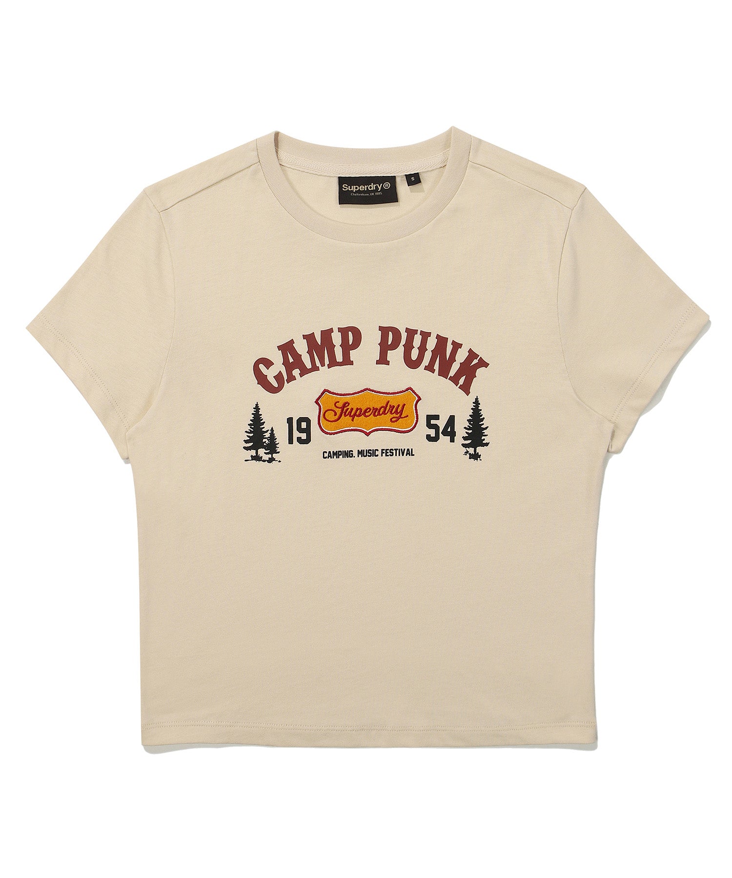 W Crop Camp Half T-Shirt