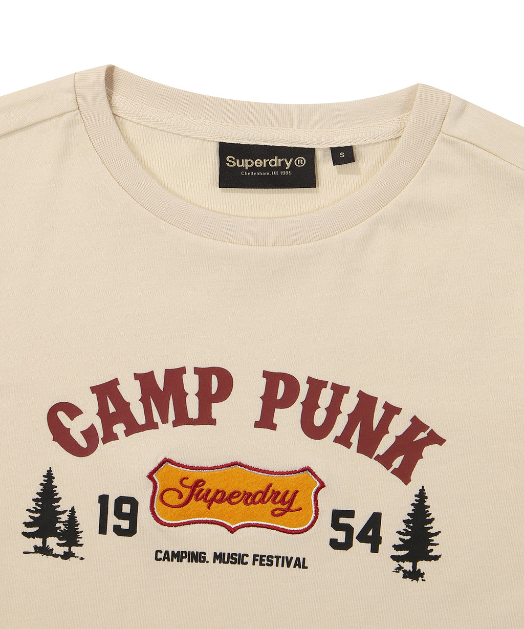 W Crop Camp Half T-Shirt