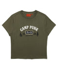 W Crop Camp Half T-Shirt