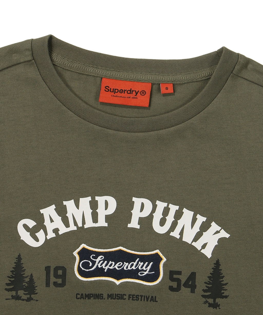 W Crop Camp Half T-Shirt