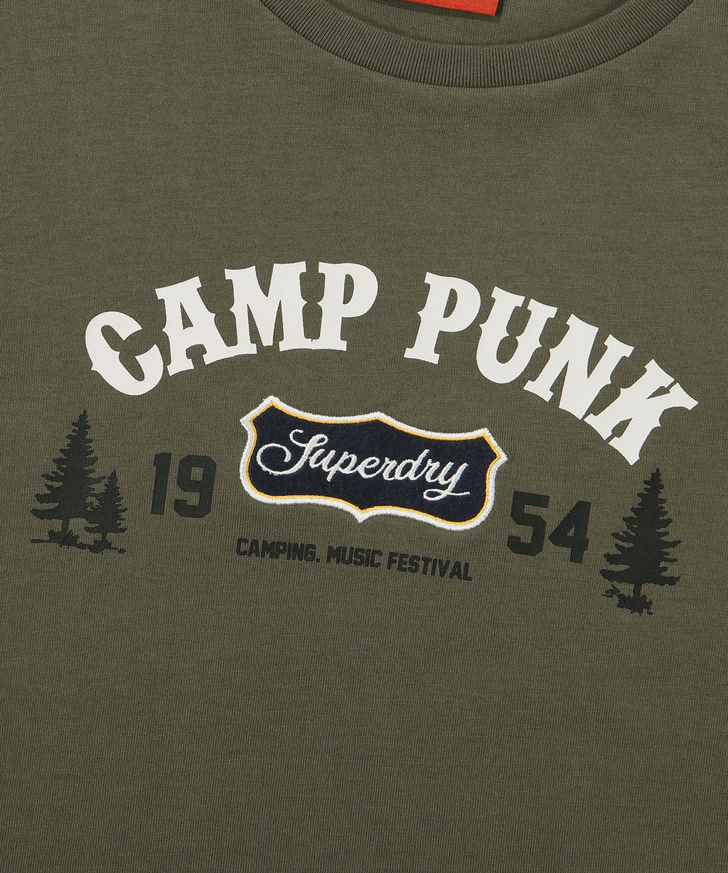 W Crop Camp Half T-Shirt
