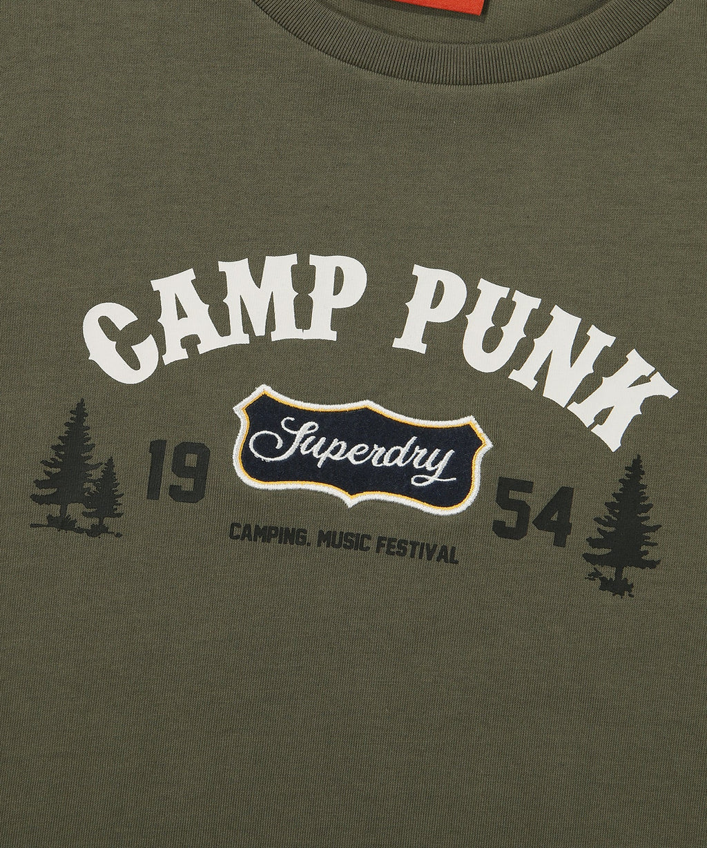 W Crop Camp Half T-Shirt