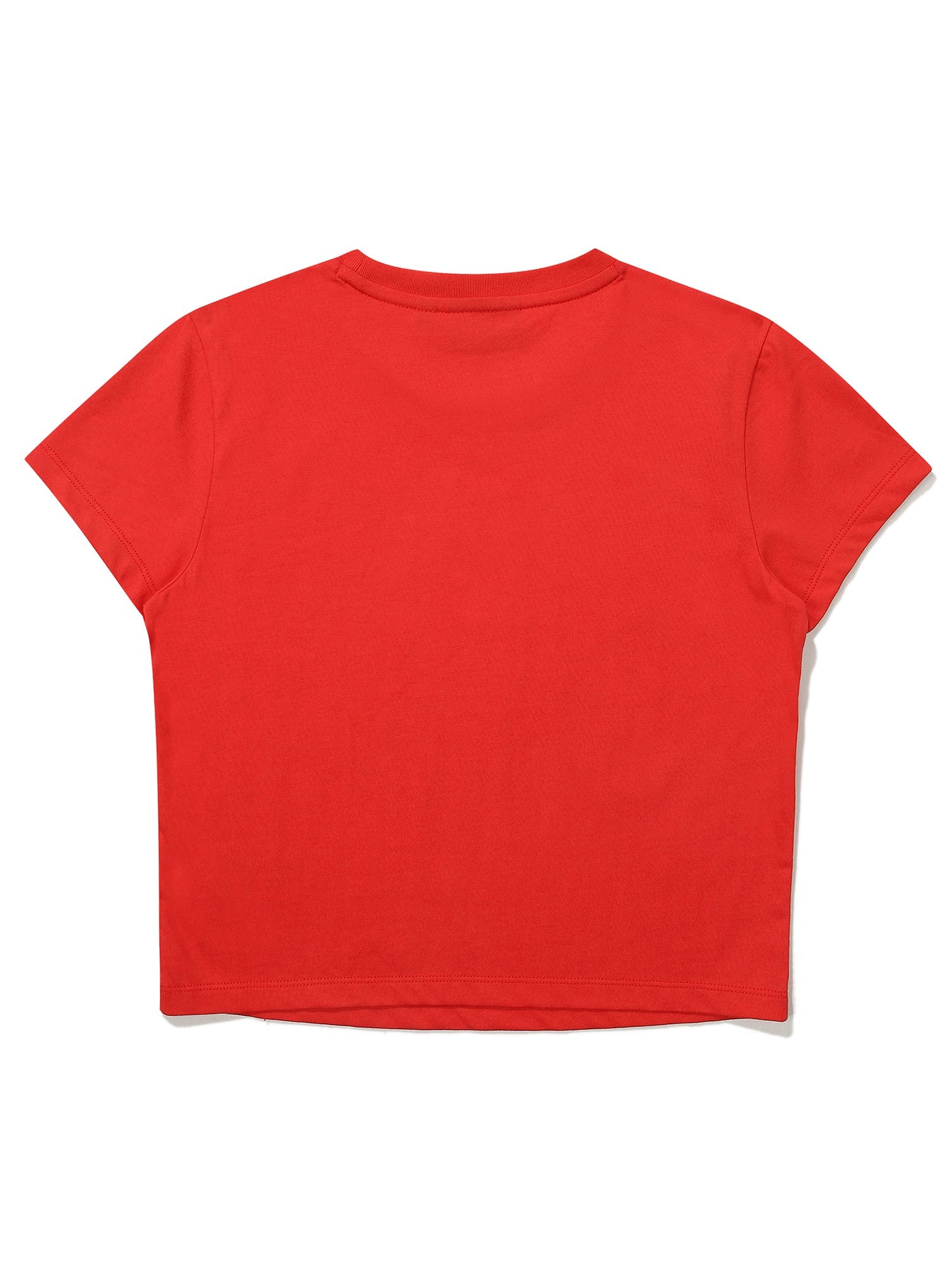 W Crop Heart Half T-Shirts