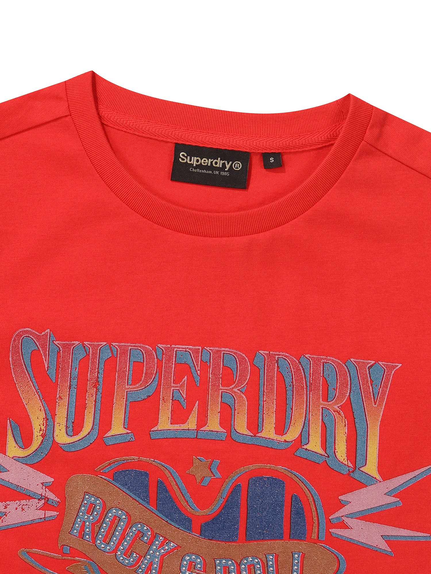 W Crop Heart Half T-Shirts