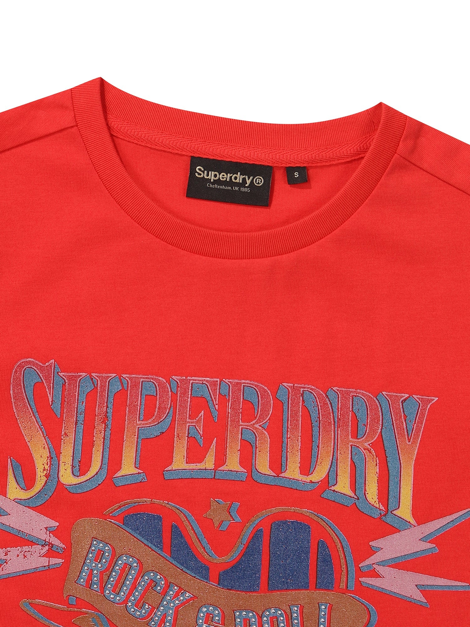 W Crop Heart Half T-Shirts