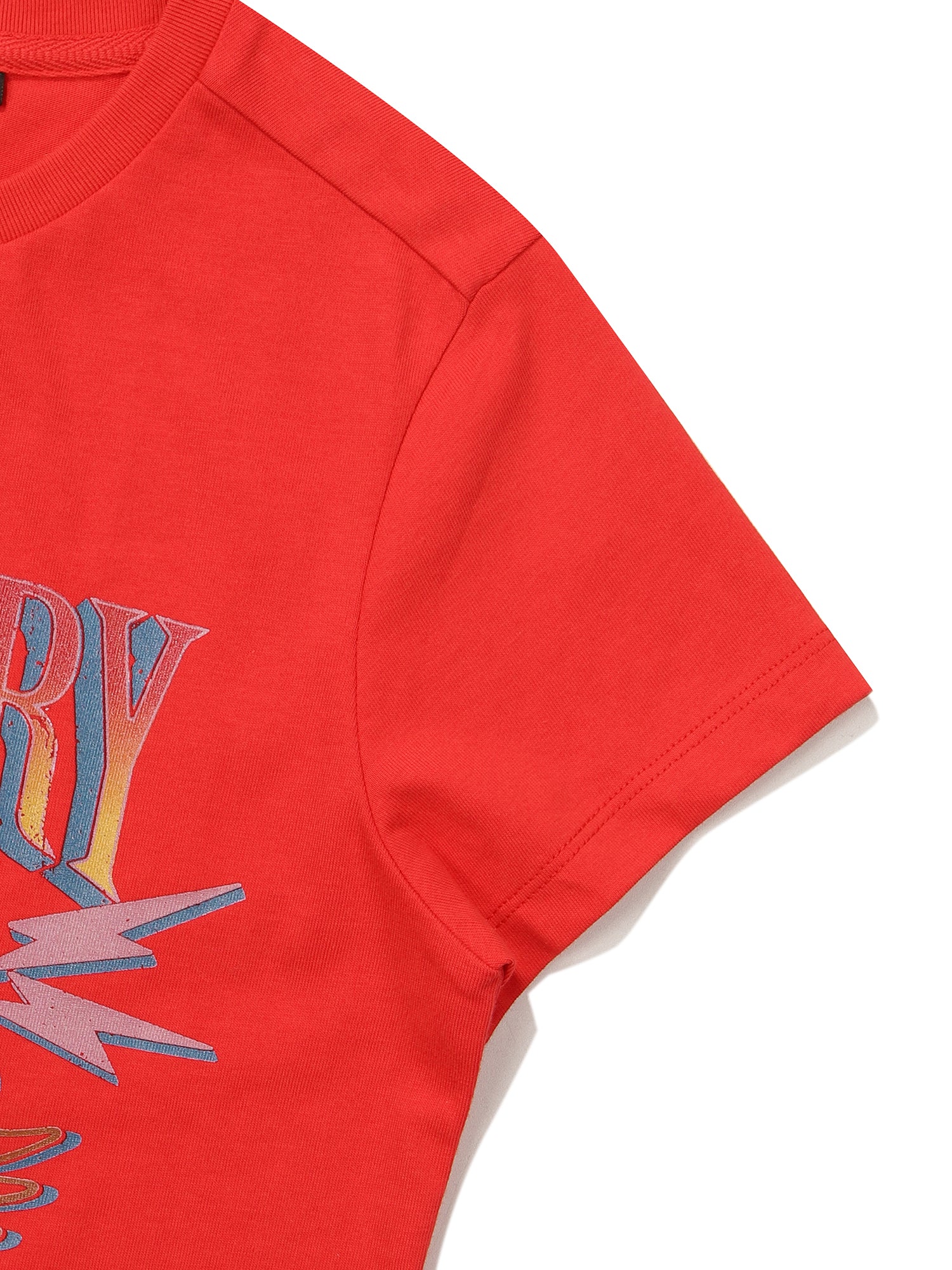 W Crop Heart Half T-Shirts