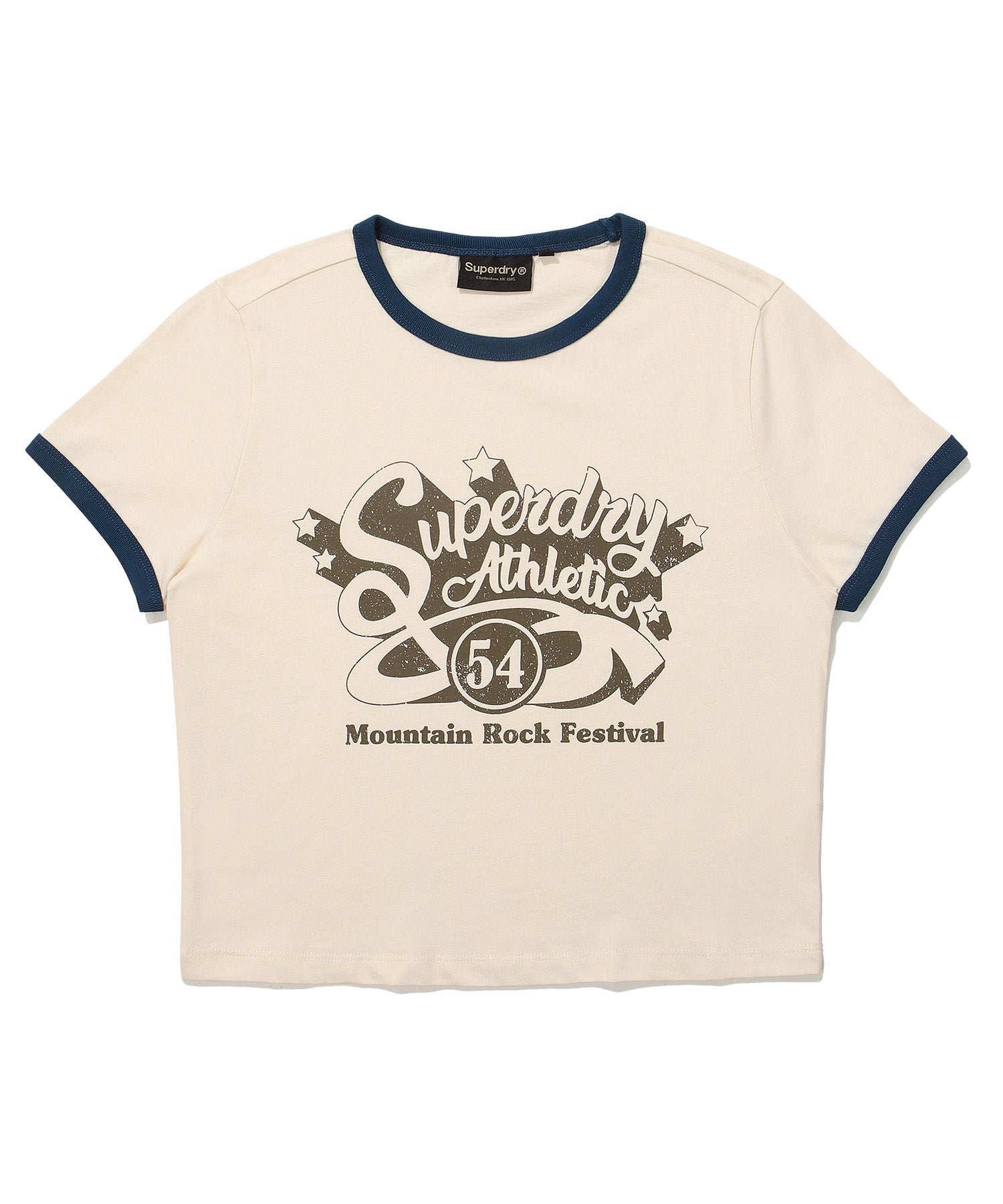 W Crop Raglan Festival Half T-Shirt