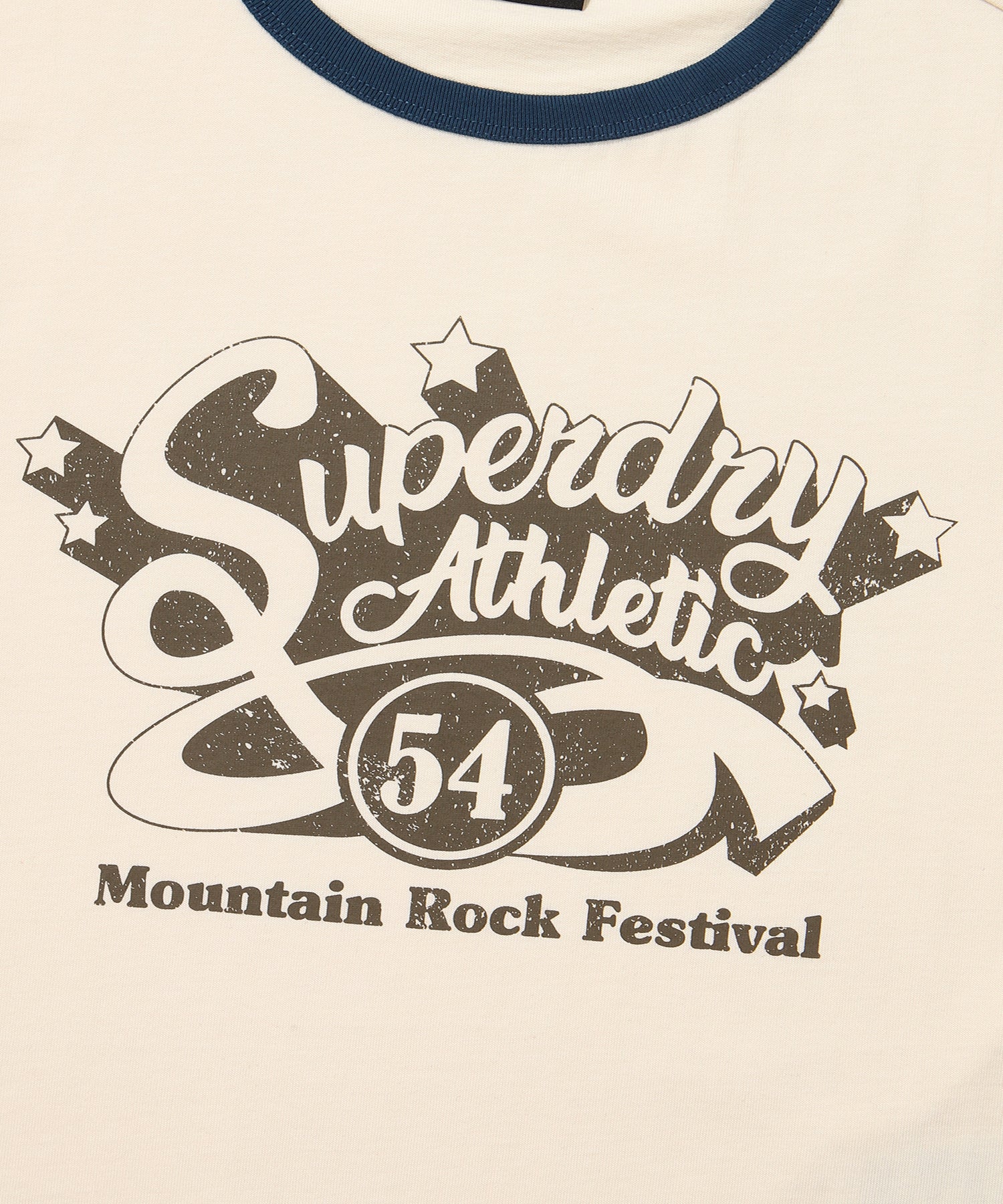 W Crop Raglan Festival Half T-Shirt