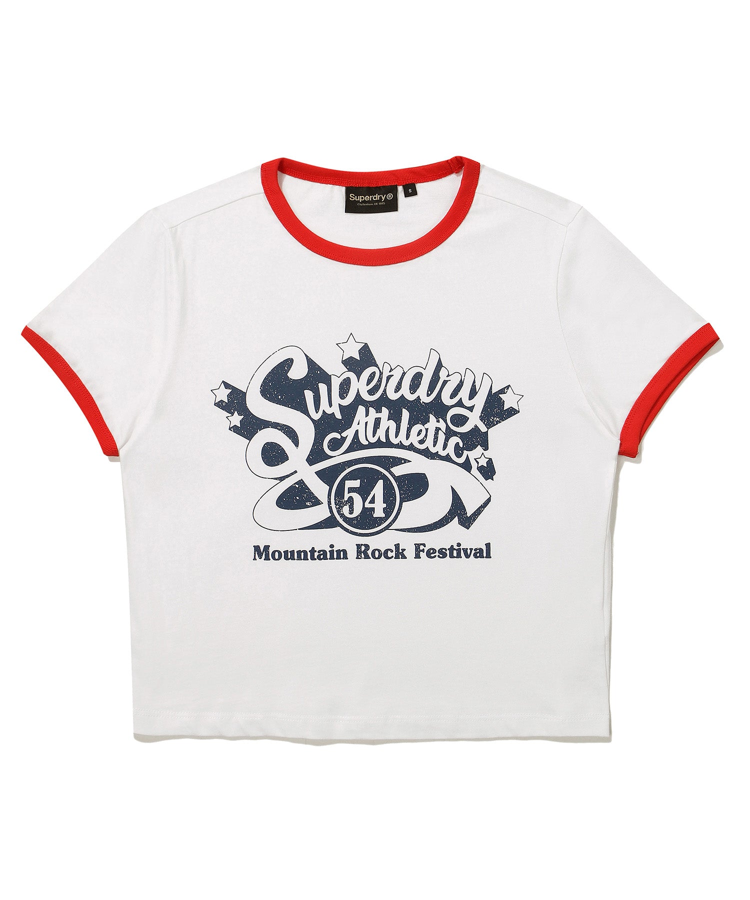 W Crop Raglan Festival Half T-Shirt