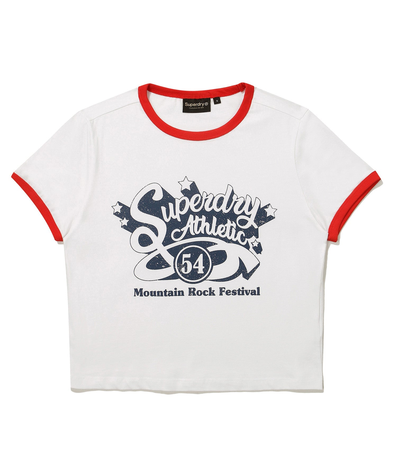 W Crop Raglan Festival Half T-Shirt