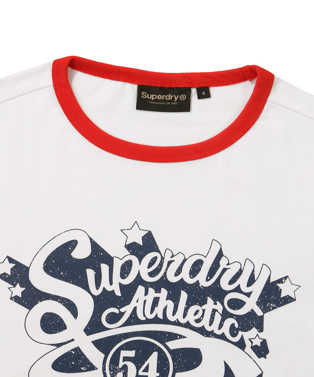 W Crop Raglan Festival Half T-Shirt