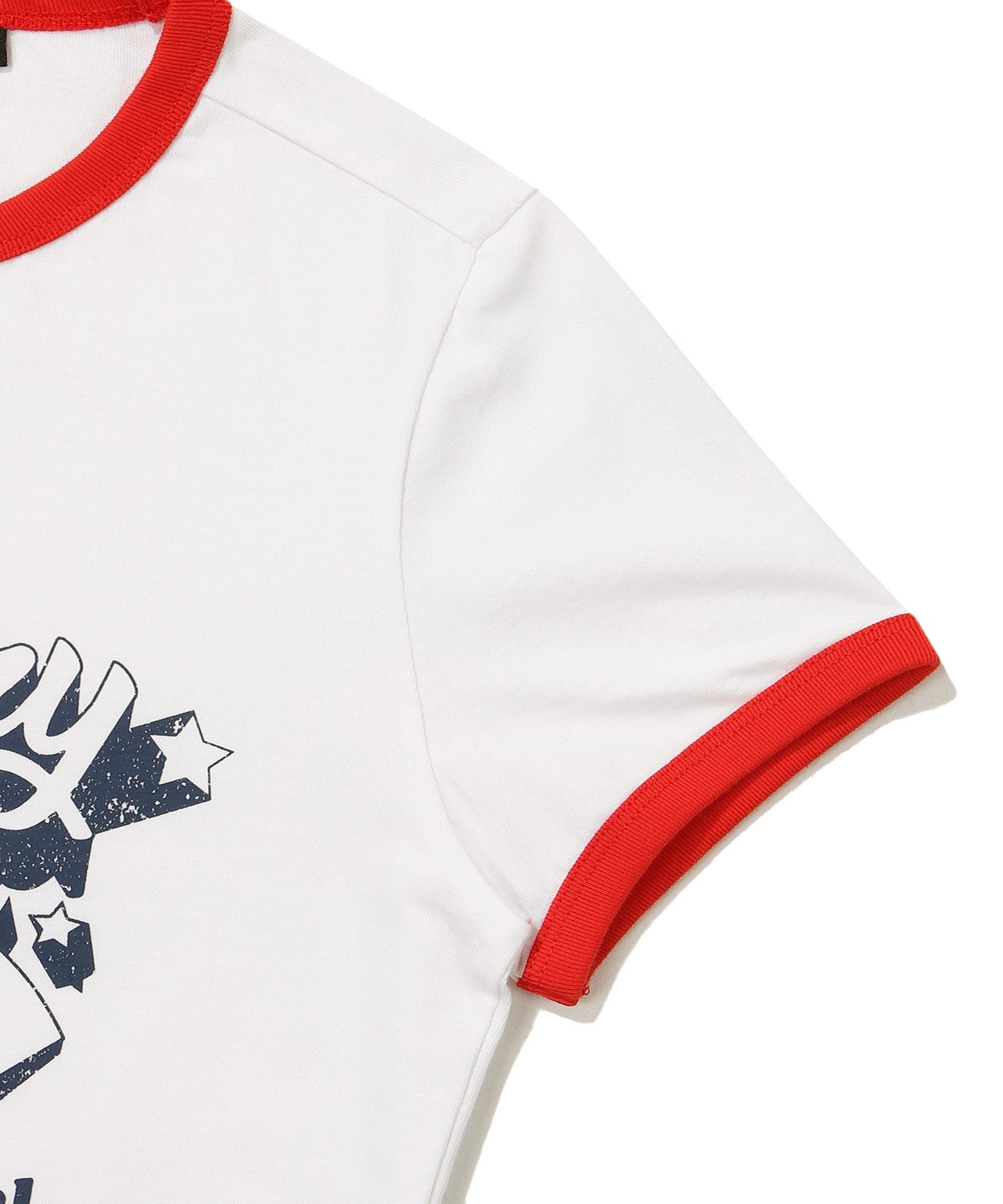 W Crop Raglan Festival Half T-Shirt