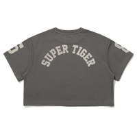 W Super Tiger Half T-Shirts - D/Grey