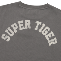 W Super Tiger Half T-Shirts - D/Grey