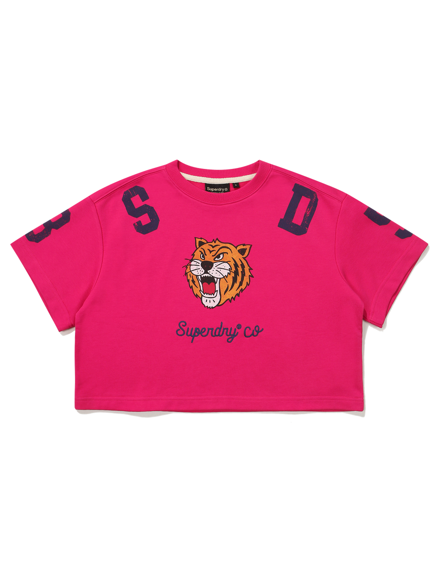 W Super Tiger Half T-Shirts - Pink