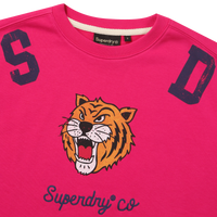 W Super Tiger Half T-Shirts - Pink