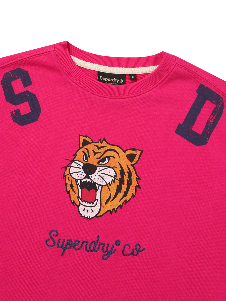 W Super Tiger Half T-Shirts - Pink